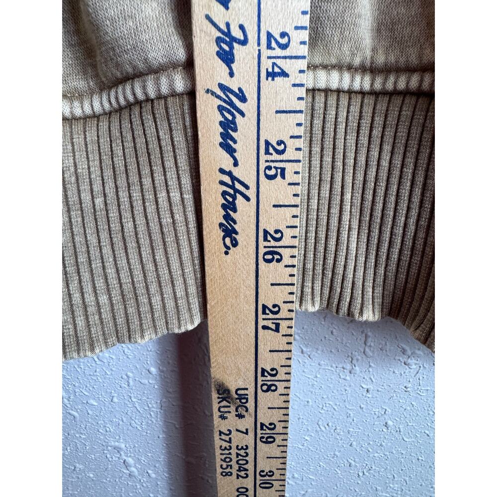 Zenana Brown White Washed Crewneck Womens Size L/XL - Picture 5 of 7
